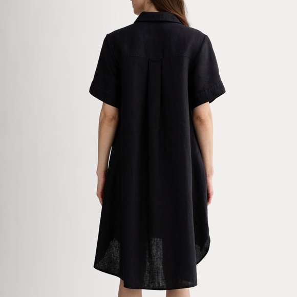 NWT Everlane The Daytripper Dress in Linen in Black - XS - Picture 4 of 13